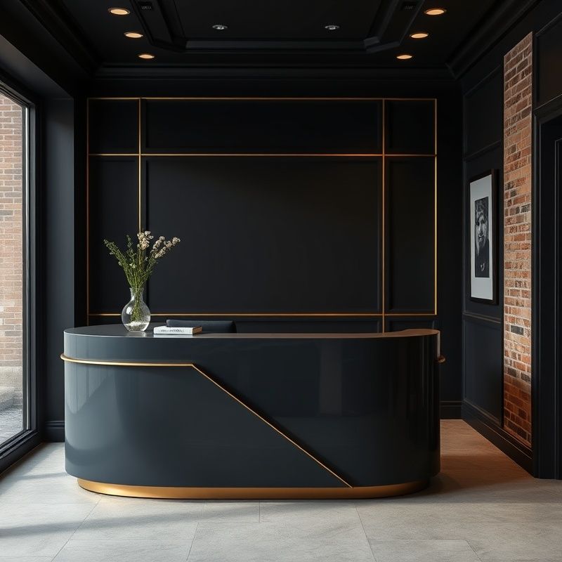 Receptie van een discreet adviseurskantoor in Den Haag